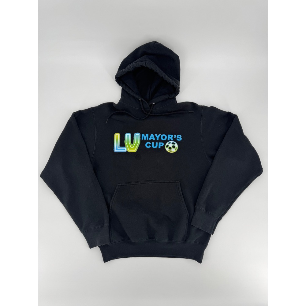 Port & Company Las Vegas Mayor's Cup 2025 Soccer Hoodie Black Mens Small